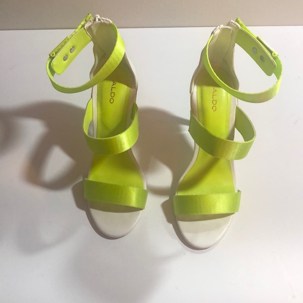 ALDO neon yellow Sandals